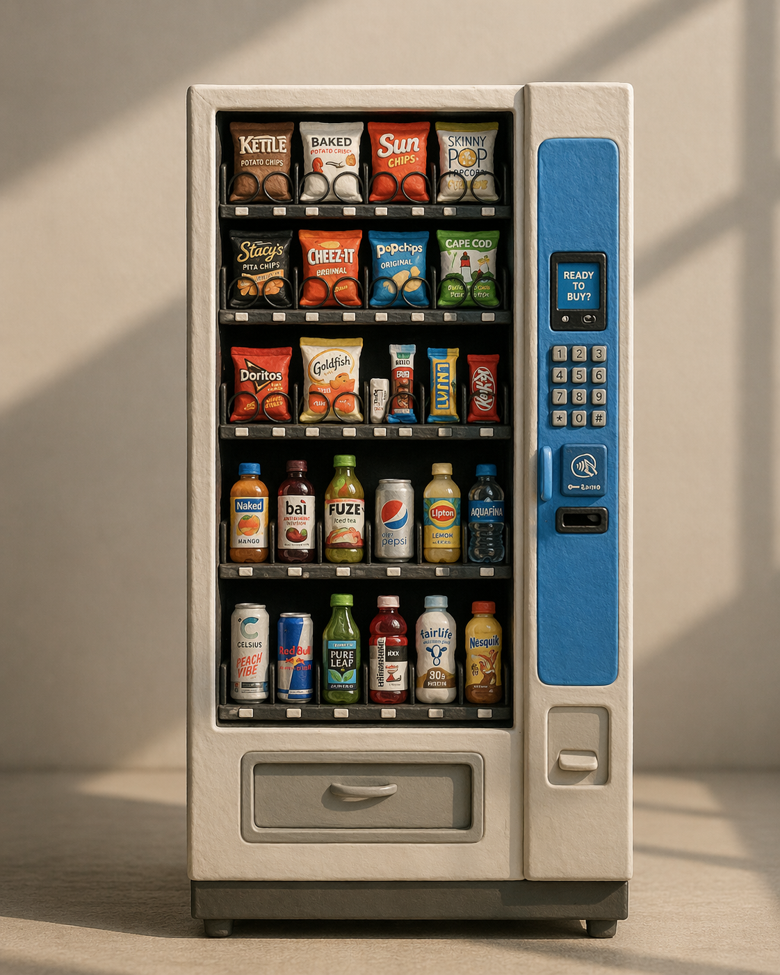 Zeus Vending machine fully stocked